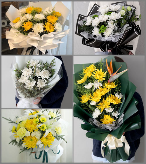 黑龙江黑河嫩江县临江乡白事花束代送